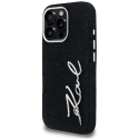 Karl Lagerfeld FW Jeans Signature Logo iPhone 16 Pro Max apvalks - Melns