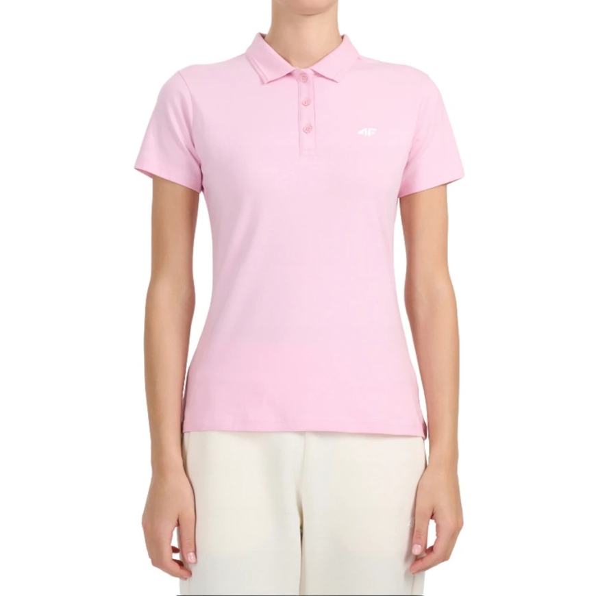 Women's Polo T-Shirt 4F F0768 Light Pink 4FWMM00TPTSF0768 56S (M)
