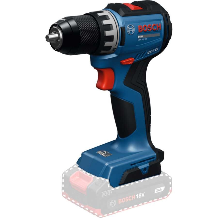 Bosch Bosch Powertools belaidis gręžtuvas/važiuoklis GSR 18 Volt 52 Nm – 2