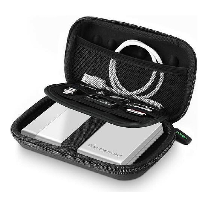 Ugreen 40707 storage drive case Pouch case EVA (Ethylene Vinyl Acetate) Black