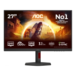 AOC G4 Q27G4SRU PC lamekuvar 68,6 cm (27") 2560 x 1440 pikslit Quad HD LED Must, Punane