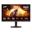 AOC G4 Q27G4SRU PC lamekuvar 68,6 cm (27") 2560 x 1440 pikslit Quad HD LED Must, Punane