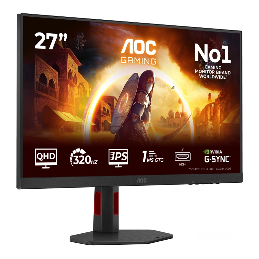 AOC G4 Q27G4SRU monitori 68,6 cm (27") 2560 x 1440 pikseļi Quad HD LED Melns, Sarkans – 2
