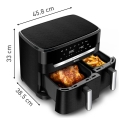 Tefal Easy Fry Dual XXL EY9428E0 fryer Double 11 L Stand-alone 2020 W Hot air fryer Black Tefal Easy Fry Dual XXL EY9428E0 fryer Double 11 L Stand-alone 2020 W Hot air fryer Black