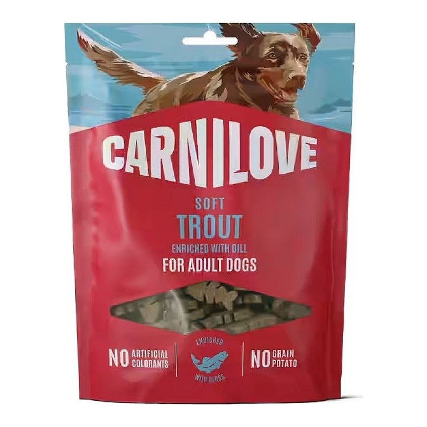 CARNILOVE Mīkstā forele ar dillēm - suns kārums - 200g