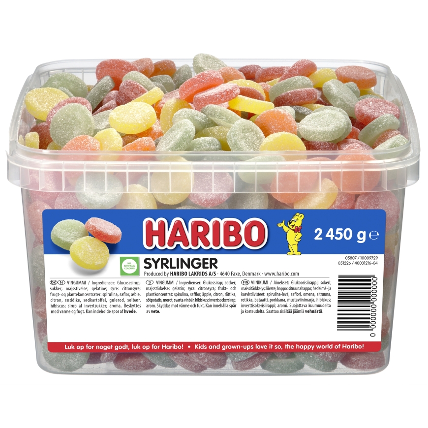Haribo Augļu disks Bulk konfektes, 2,45 kg