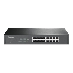 TP-Link TL-SG1016D(UN) tīkla pārslēgs Nepārvaldīts L2 Gigabit Ethernet (10/100/1000) Melns