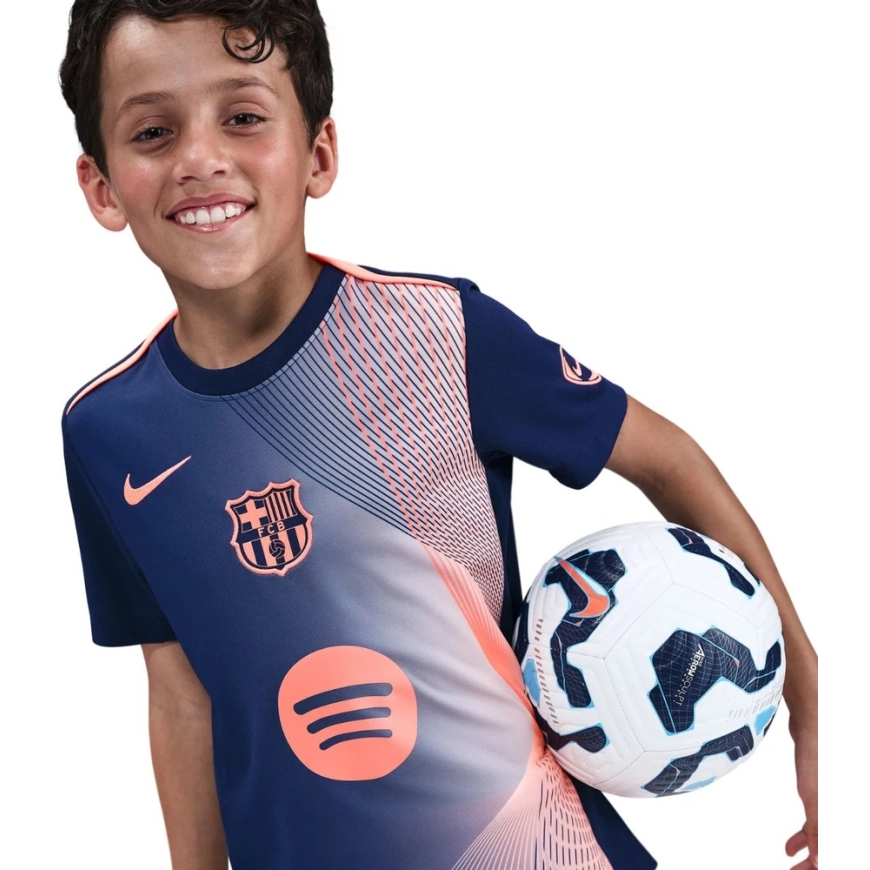 Nike FC Barcelona Academy Pro lasten t-paita tummansininen-oranssi HM4185 411 (L) – 3