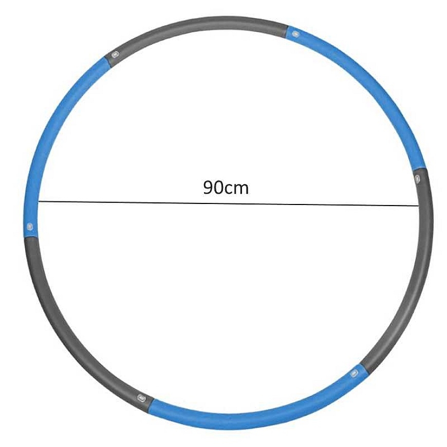 Sportvida Foldable Foam surface Hula Hoop Blue