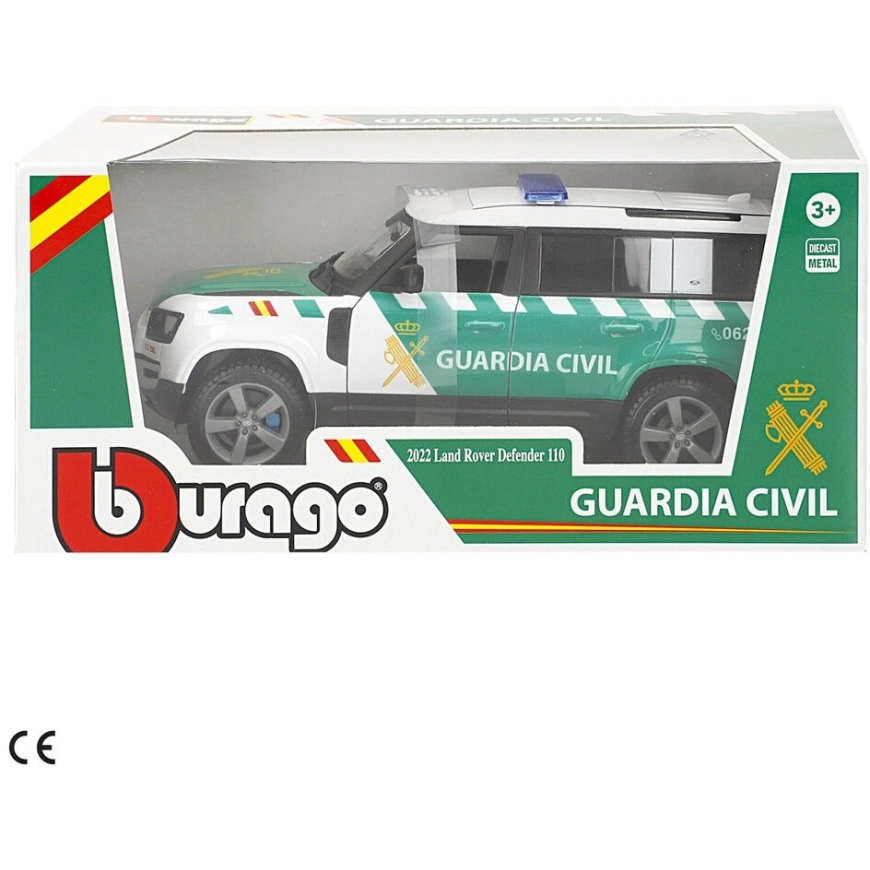 BURAGO Land Rover Defender Civil Guard metāla auto – 2