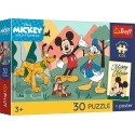 Trefl Puzzle 30 pcs - Mickey Mouse and Friends + collectible poster Trefl Puzzle 30 pcs - Mickey Mouse and Friends + collectible poster