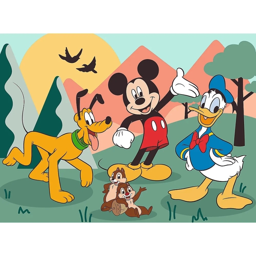 Trefl Puzzle 30 pcs - Mickey Mouse and Friends + collectible poster – 2