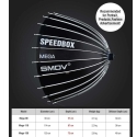 Soft Light Box - SMDV Speedbox Mega 110 Deep Silver Bowens Connector Soft Light Box - SMDV Speedbox Mega 110 Deep Silver Bowens Connector