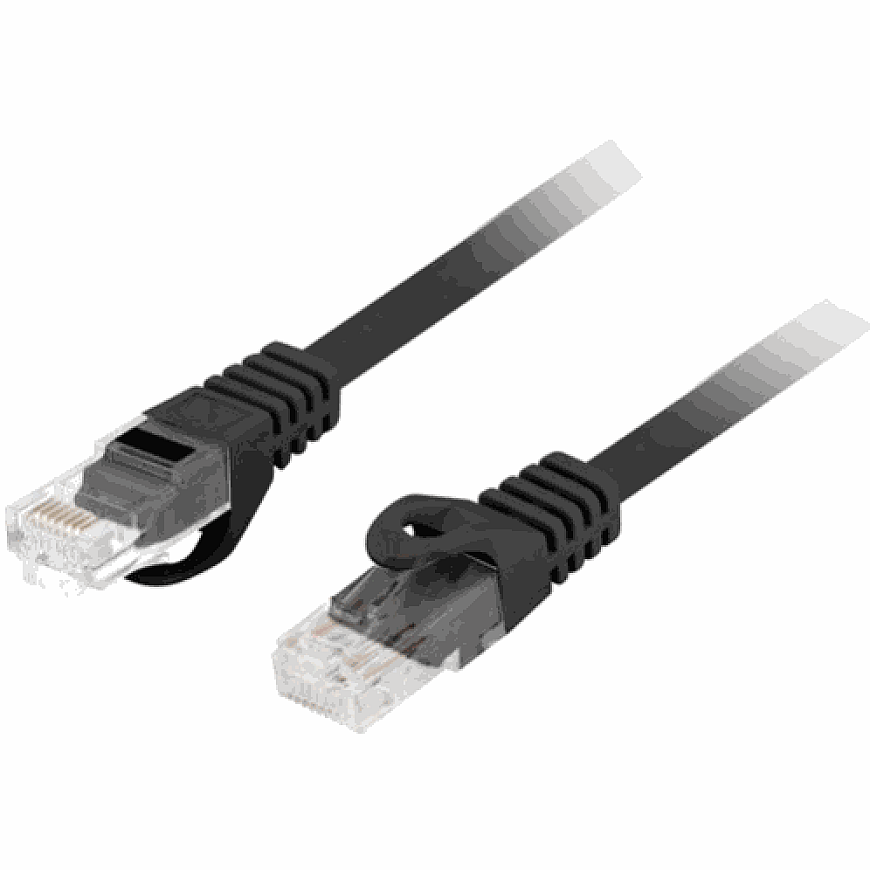 Lanberg patchcord UTP Cat.5e 5m musta