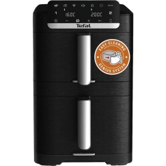 Tefal Easy Fry EY7568 Dvigubas 10 L Autonominės 2700 W Karšto oro gruzdintuvė Juoda
