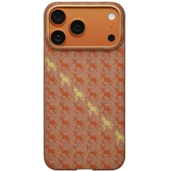 Чехол PITAKA Happiness Rides Edge MagSafe для iPhone 17 Pro янтарный