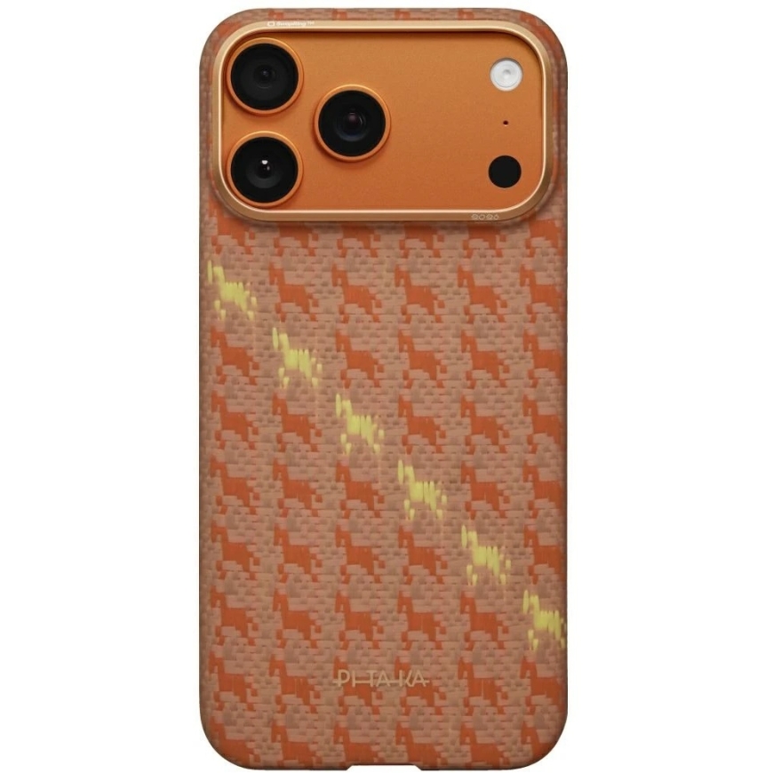 PITAKA Happiness Rides Edge Case MagSafe iPhone 17 Pro Amber – 2