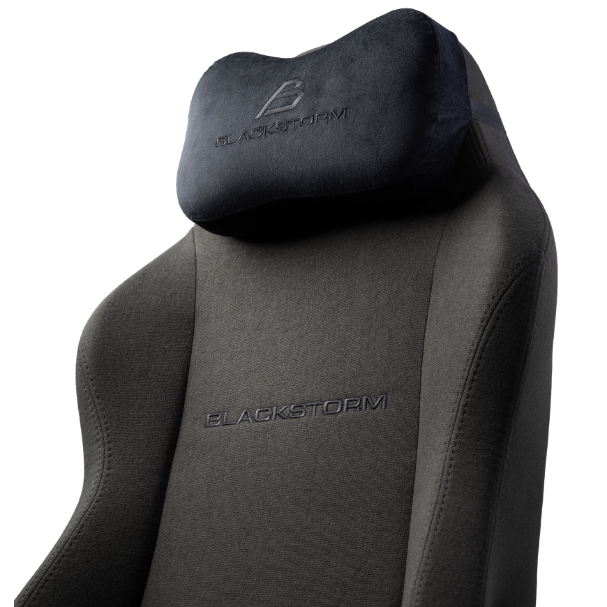 Черный стул Blackstorm Monarch из ткани, черный – 2