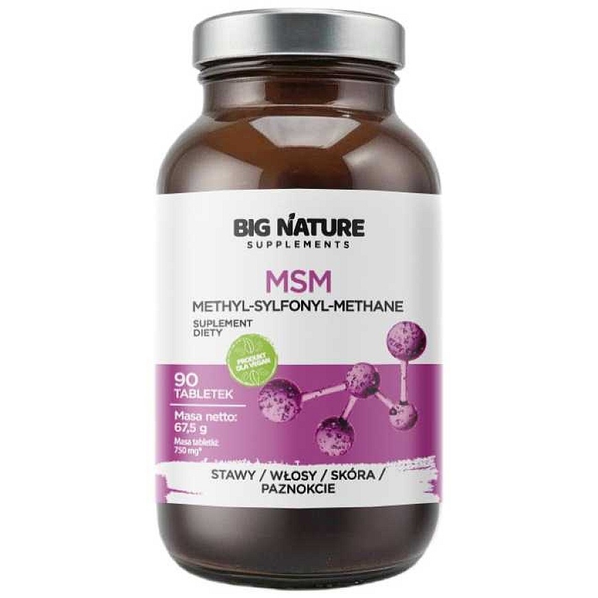 Big Nature MSM dietary supplement, 90 tablets