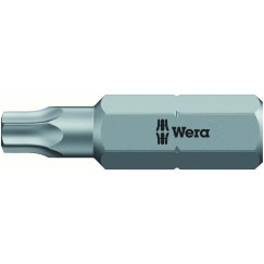 1/4" TorxPlus IPR -bit nauloille, joissa on reikä ja suojapultti, koko 40 IPR/35mm, Wera [05134706001]