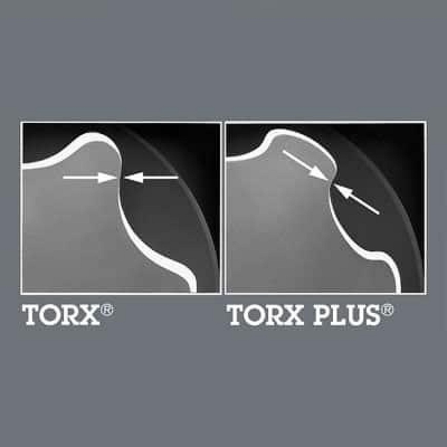 1/4" TorxPlus IPR -bit nauloille, joissa on reikä ja suojapultti, koko 40 IPR/35mm, Wera [05134706001] – 3