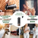 Hand-held Coffee Grinder, adjustable size, with brush, Kinghoff