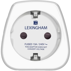 LEXINGHAM SHUCKO PĀREJAS ADAPTERIS - LIELBRITĀNIJA