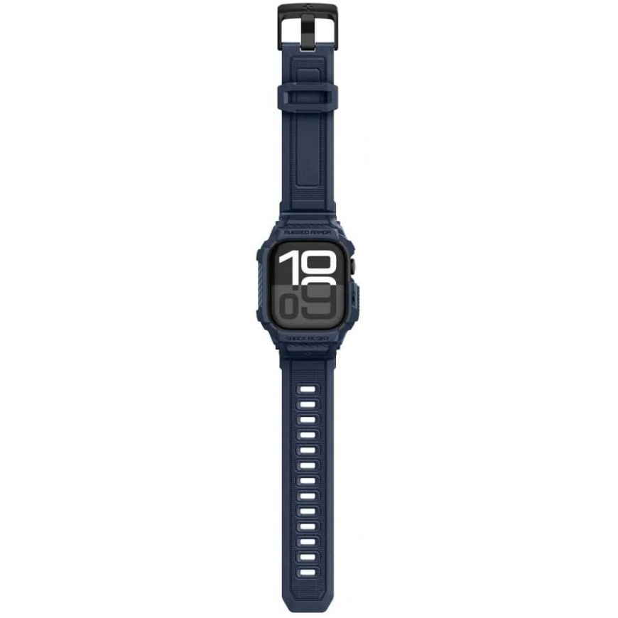 Spigen Rugged Armor Pro V2 Apple Watch 10/ 11 42mm Tummansininen – 2