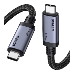 Ugreen 65383 USB cable USB4 Gen 3x2 1 m USB C 80 Gbit/s 240 W Black