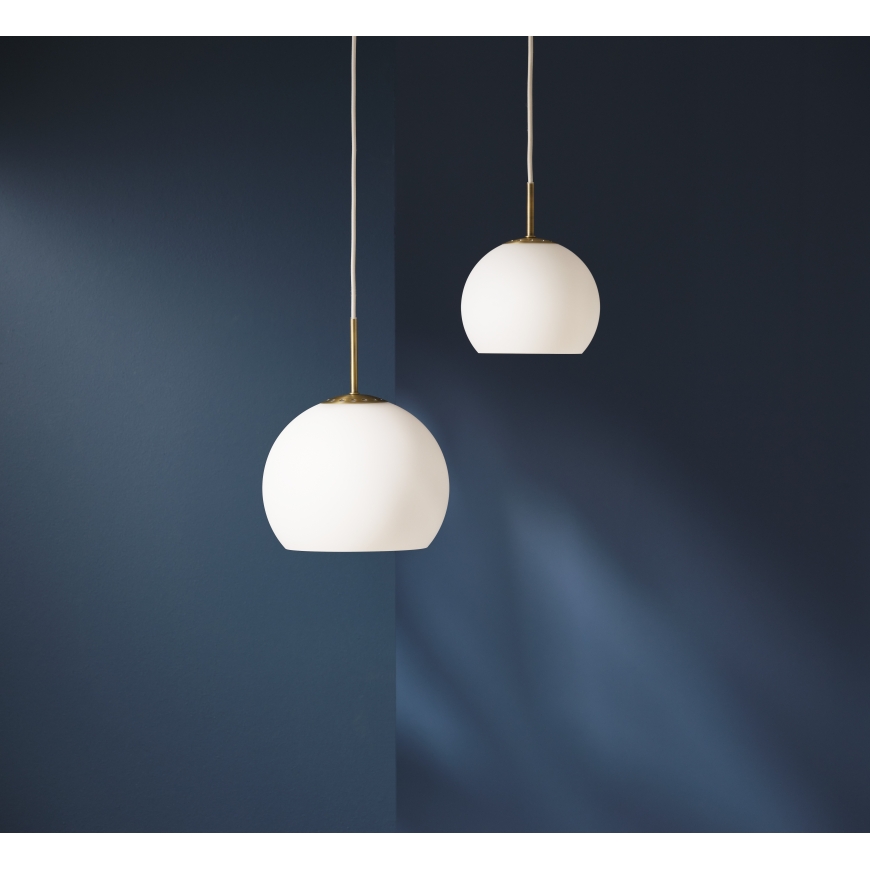 Frandsen Ball Glass Pendant Light, 25 cm, Opal White – 2