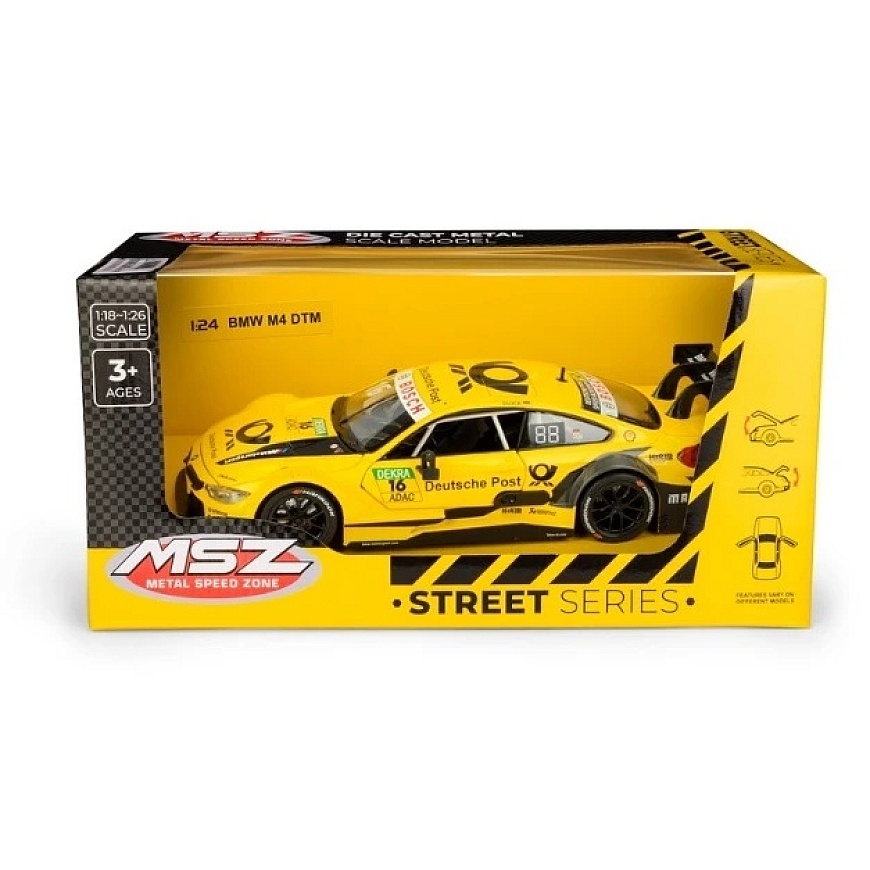 Daffi MSZ 1:24 BMW M4 DTM kollane M-525 75252