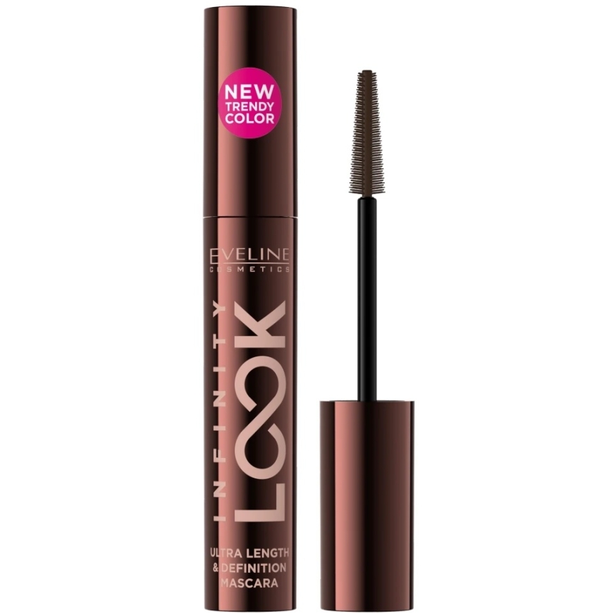 Eveline Cosmetics Infinity Look ilginantis ir apibrėžiantis blakstienų tušas Ruda 7ml