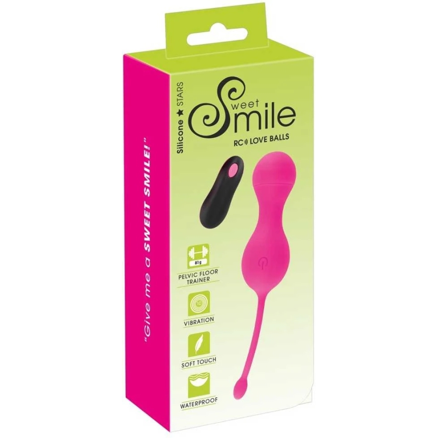 Sweet Smile Remote Controlled Love Balls Vibruojantys meilės kamuoliukai – 2