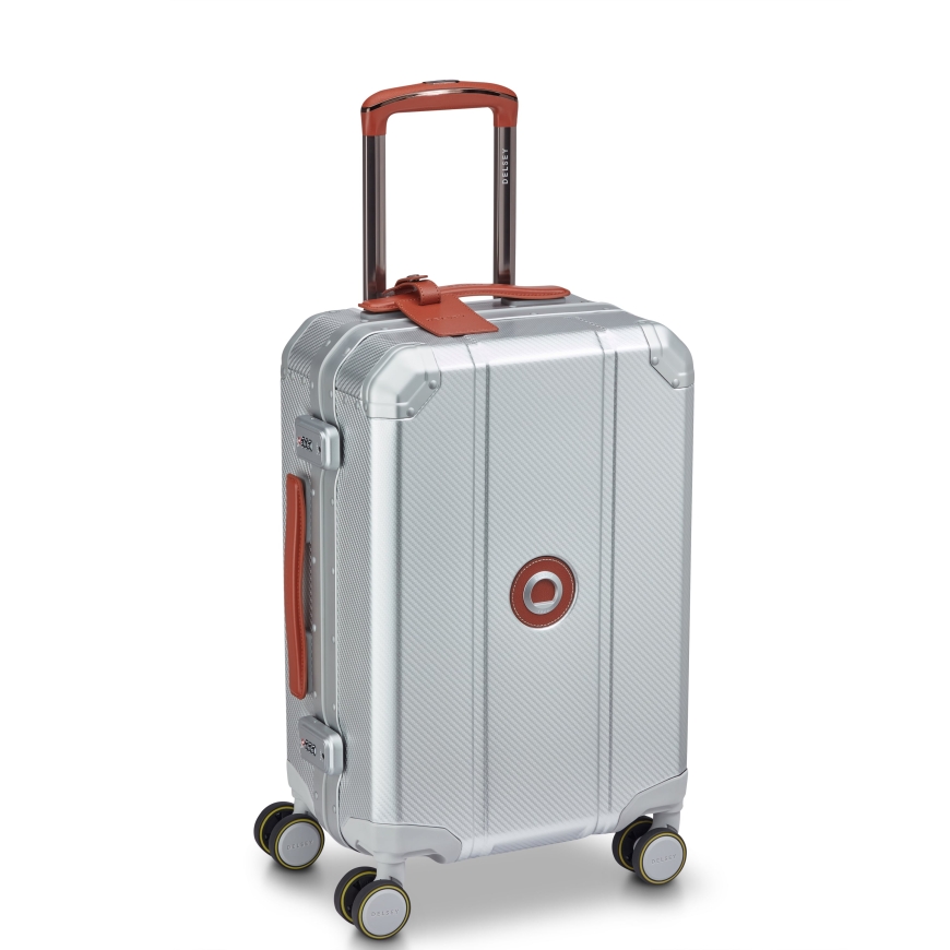 Delsey Alu'r 55 cm travel suitcase, silver