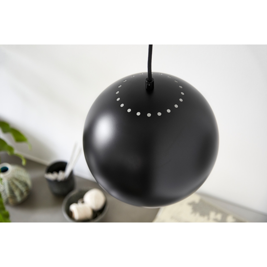 Frandsen Ball ripplamp, 25 cm, mattmust – 2