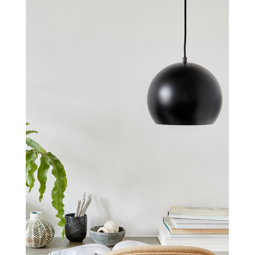 Frandsen Ball ripplamp, 25 cm, mattmust – 3