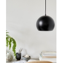 Frandsen Ball ripplamp, 25 cm, mattmust