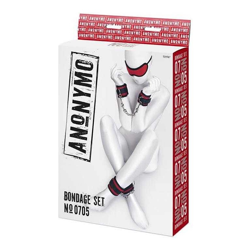 Toyfa Anonymo bandage set, polyester, red