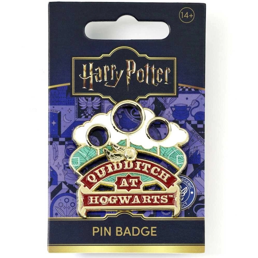 The Carat Shop Harry Potter Quidditch at Hogwarts sliding pin badge