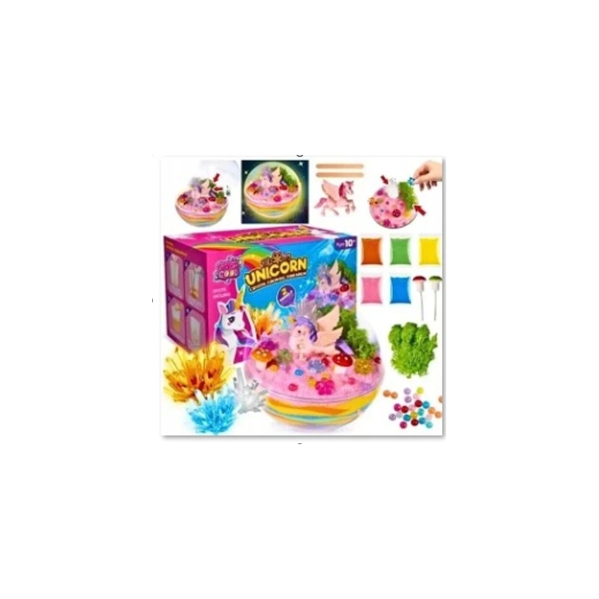 Lean Toys Crystal Growing Kit with Terrarium and Lighting