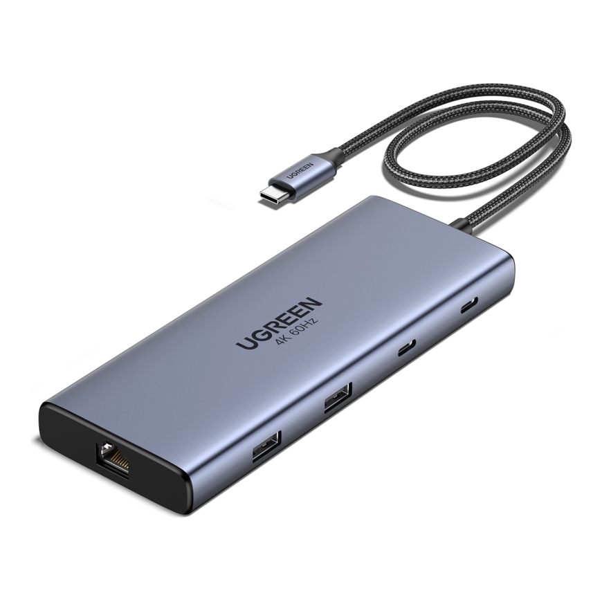 Ugreen REVODOK PRO 10 10IN1 HDMI DOCK Harmaa