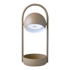 Frandsen Ball Portable Table Lamp, Sand Grey