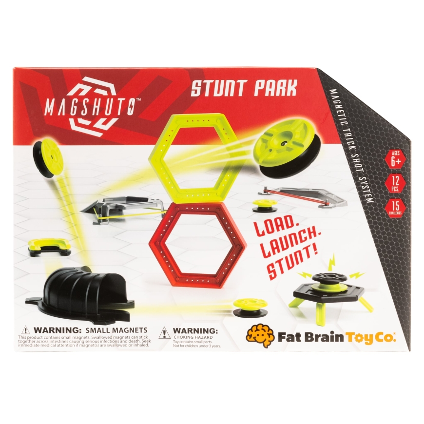 Fat Brain Magshuto Stunt Park магнитный набор трюков