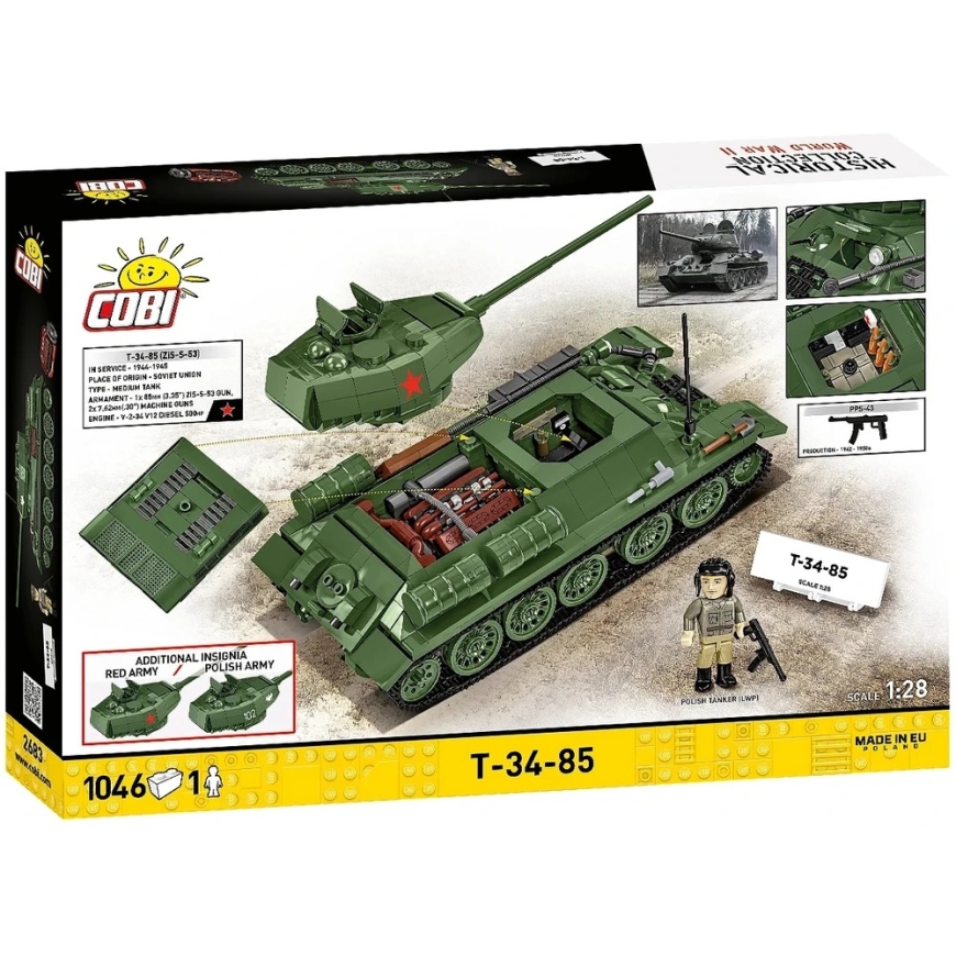 Cobi Constructor Blocks T-34-85 1046 Blocks – 5