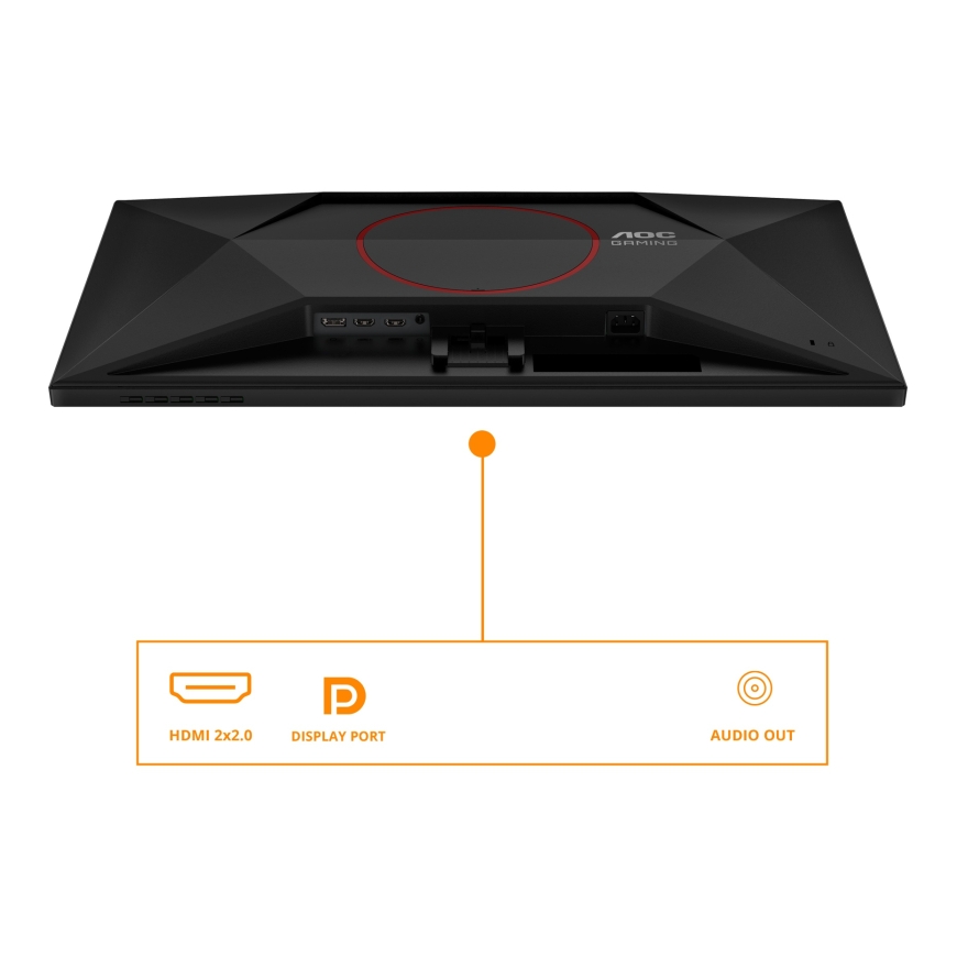 AOC G4 Q27G42XNE kompiuterio monitorius 68,6 cm (27") 2560 x 1440 pikseliai Quad HD LED Juoda, Raudo – 3
