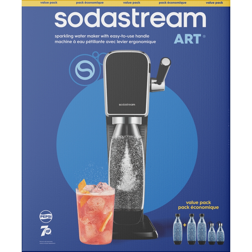 Sodastream Art Valuepack gaasimakseri, must – 2