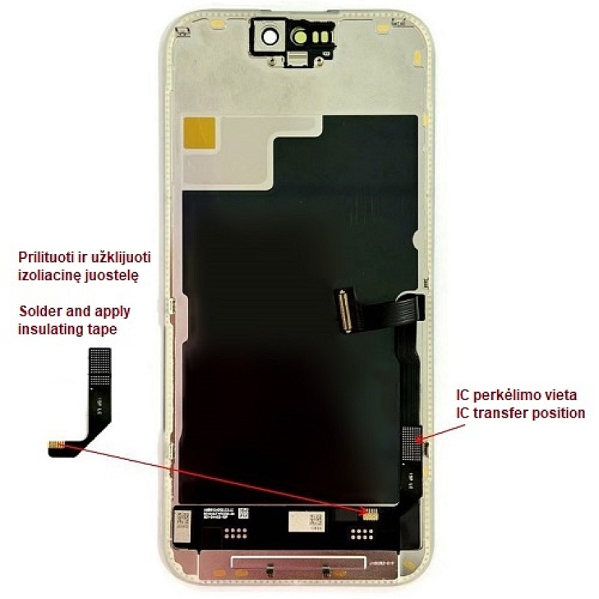 Apple Ekrāns iPhone 15 Pro, LTPO