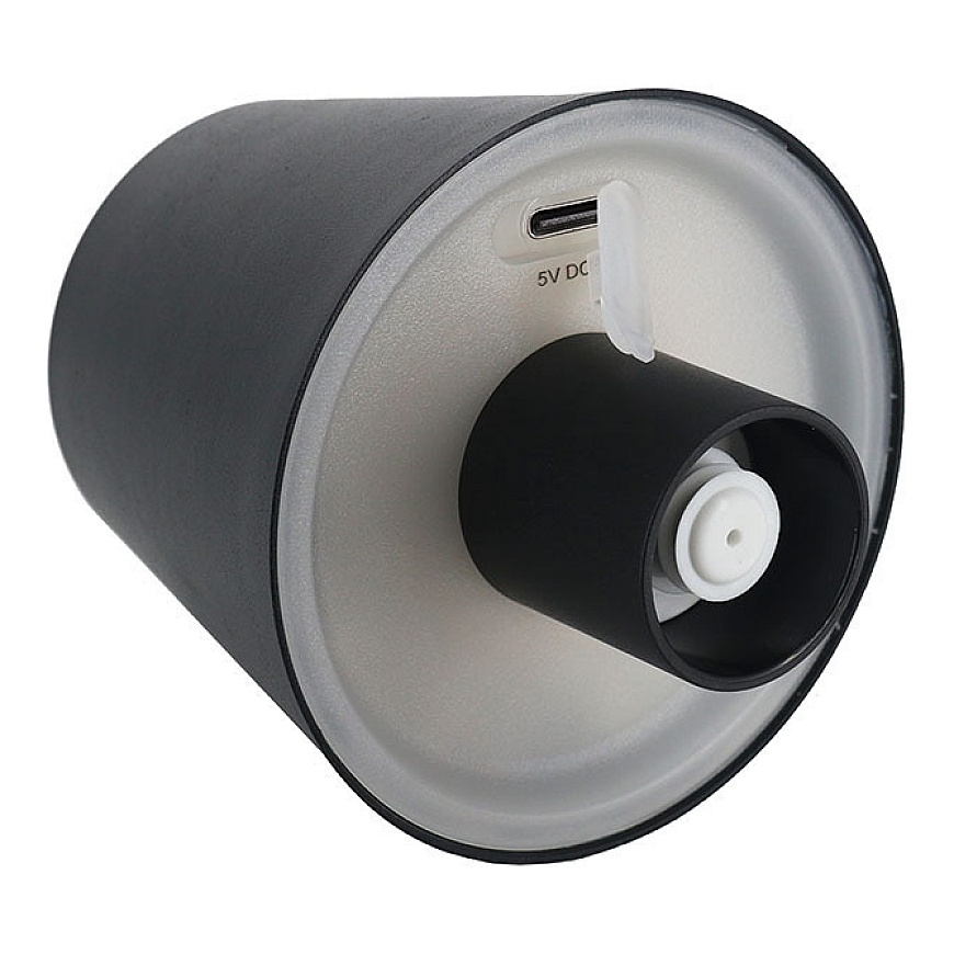 Noor Gini uzlādējams galda lampa, melna – 5