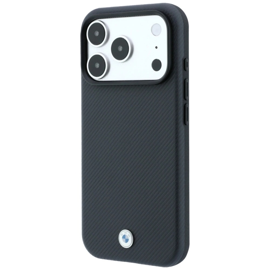 BMW Sign Kevlar Metal Logo MagSafe Case for iPhone 18 Pro Max / 17 Pro Max - Dark Gray – 3