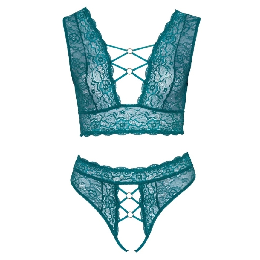 Cottelli Curves Blue Bra Set 4XL – 4